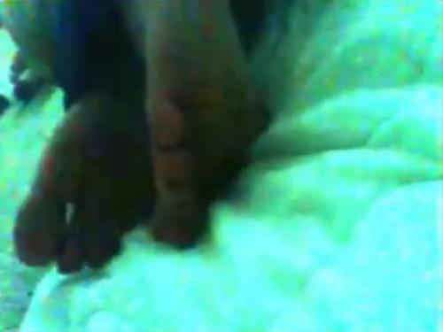 My gf early morning sleeping feet